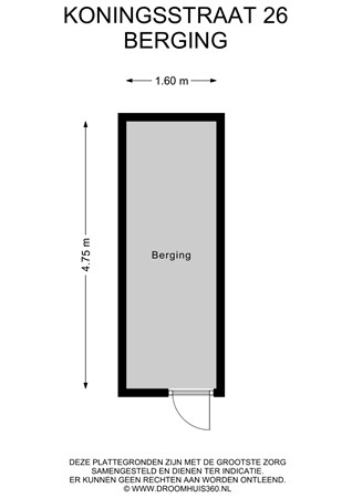Floorplan - Koningsstraat 26, 1432 JR Aalsmeer
